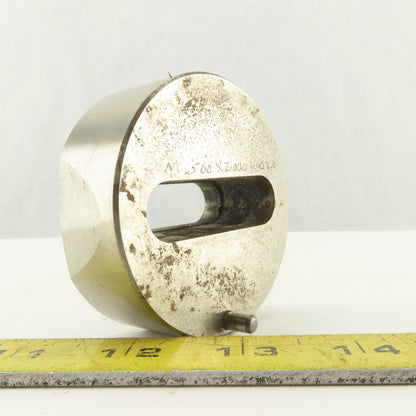 .500 X 2.000 +.020 Oval Slug Relief Die CNC Turret For 2.750 Holder