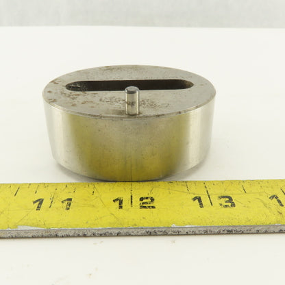 .500 X 2.000 +.020 Oval Slug Relief Die CNC Turret For 2.750 Holder