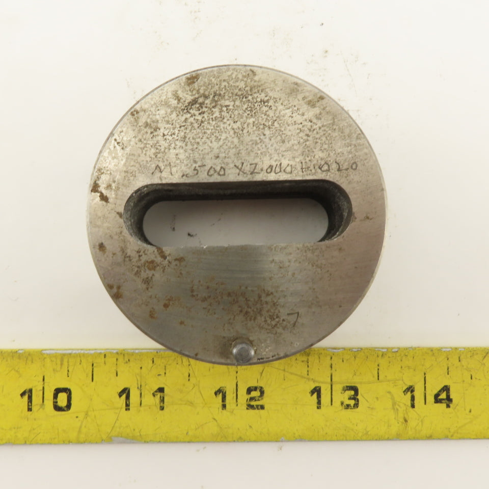 .500 X 2.000 +.020 Oval Slug Relief Die CNC Turret For 2.750 Holder
