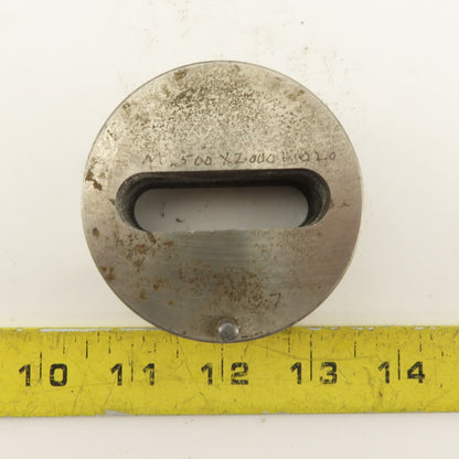 .500 X 2.000 +.020 Oval Slug Relief Die CNC Turret For 2.750 Holder