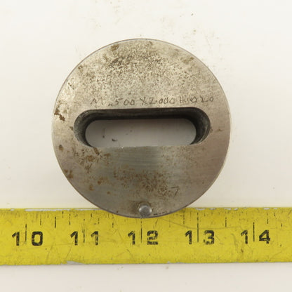 .500 X 2.000 +.020 Oval Slug Relief Die CNC Turret For 2.750 Holder
