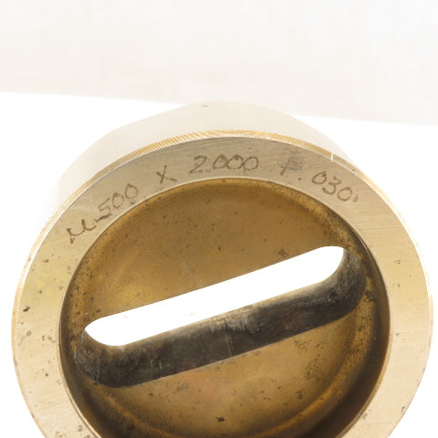 .500 X 2.000 +.030 Oval Die CNC Turret For 2.750 Holder