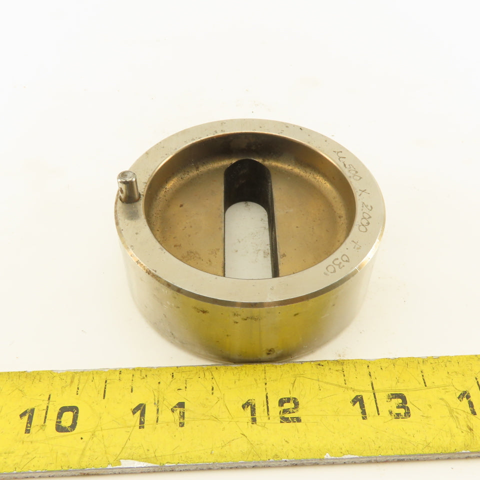 .500 X 2.000 +.030 Oval Die CNC Turret For 2.750 Holder