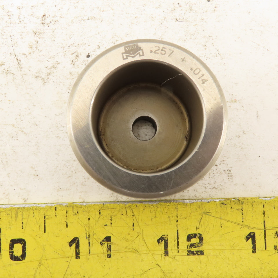 Mate .257 +.014 Slug Relief Round Die CNC Turret For 1.5625 Holder