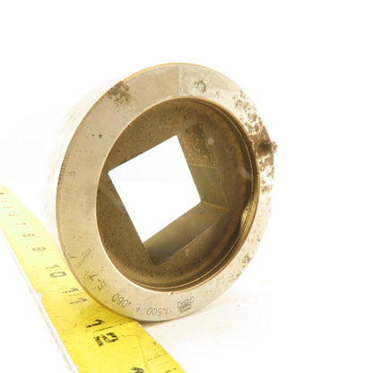 Mate 1.500 +.060 Square Hole Die CNC Turret Punch For 3.500 Holder