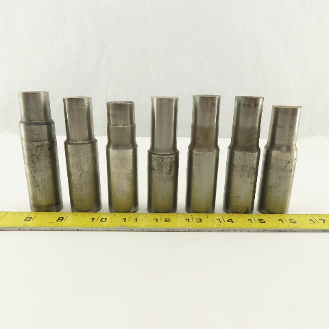 .875 Round Hole Punch CNC Turret For 1.0625 Holder Lot Of 7