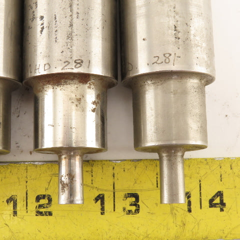 .281 Round Hole Punch CNC Turret For 1.0625 Holder Lot Of 4