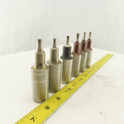 .257 Round Hole Punch CNC Turret For 1.0625 Holder Lot Of 6