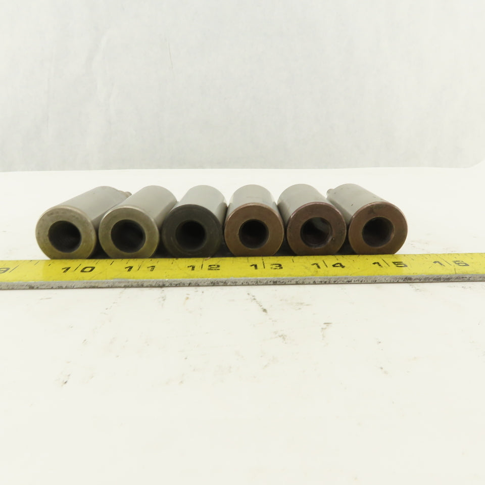.257 Round Hole Punch CNC Turret For 1.0625 Holder Lot Of 6