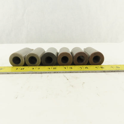 .257 Round Hole Punch CNC Turret For 1.0625 Holder Lot Of 6