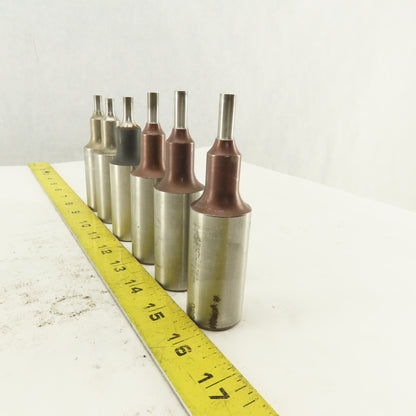 .257 Round Hole Punch CNC Turret For 1.0625 Holder Lot Of 6