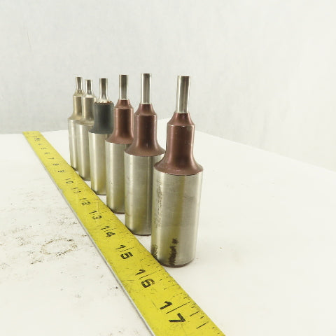 .257 Round Hole Punch CNC Turret For 1.0625 Holder Lot Of 6