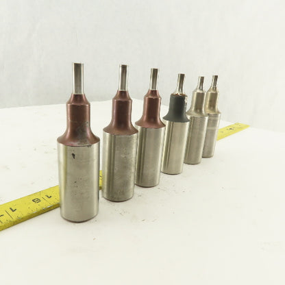 .257 Round Hole Punch CNC Turret For 1.0625 Holder Lot Of 6