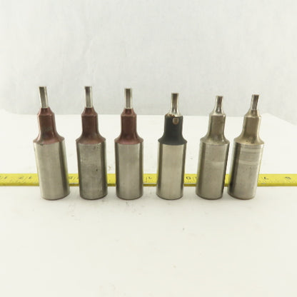 .257 Round Hole Punch CNC Turret For 1.0625 Holder Lot Of 6