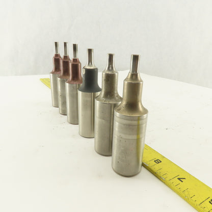 .257 Round Hole Punch CNC Turret For 1.0625 Holder Lot Of 6