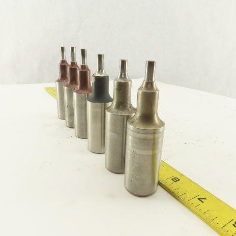 .257 Round Hole Punch CNC Turret For 1.0625 Holder Lot Of 6