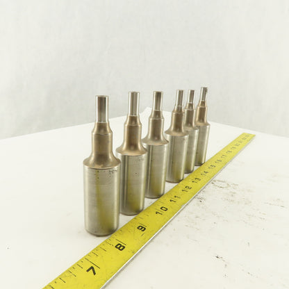 .344 Round Hole Punch CNC Turret For 1.0625 Holder Lot Of 6