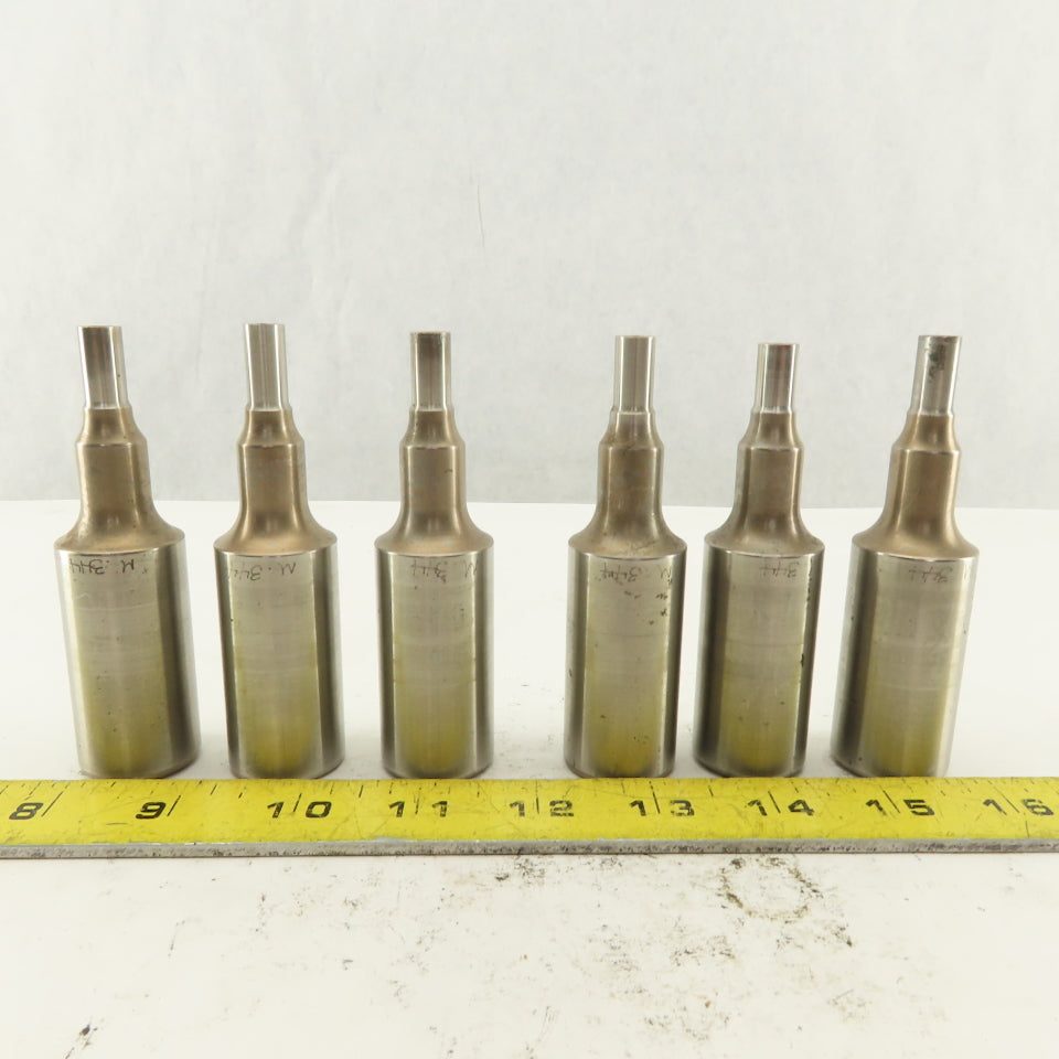 .344 Round Hole Punch CNC Turret For 1.0625 Holder Lot Of 6