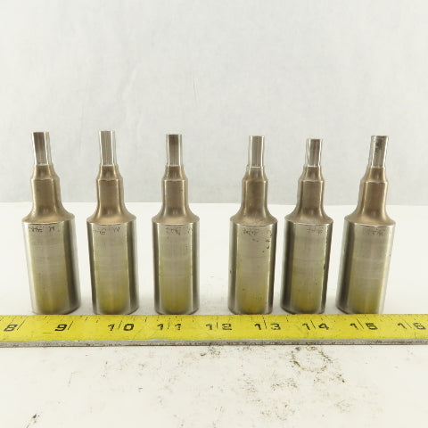 .344 Round Hole Punch CNC Turret For 1.0625 Holder Lot Of 6