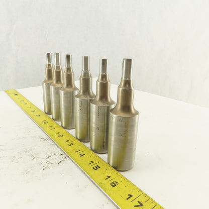 .344 Round Hole Punch CNC Turret For 1.0625 Holder Lot Of 6