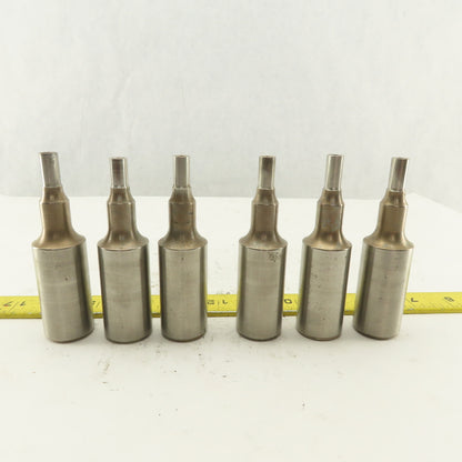 .344 Round Hole Punch CNC Turret For 1.0625 Holder Lot Of 6