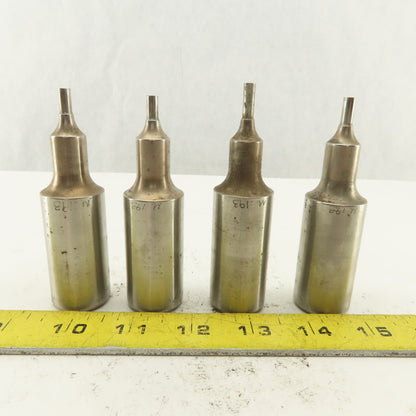 .193 Round Hole Punch CNC Turret For 1.0625 Holder Lot Of 4