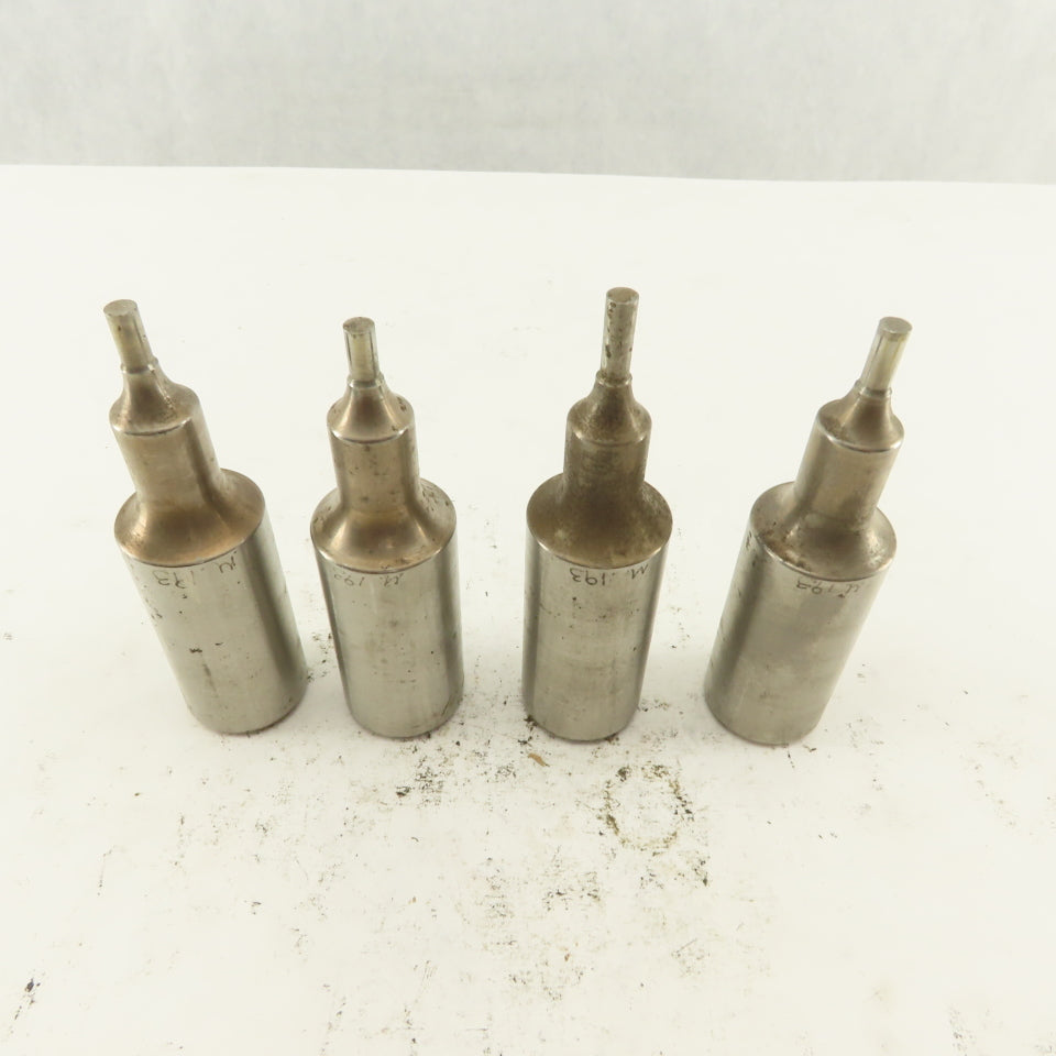 .193 Round Hole Punch CNC Turret For 1.0625 Holder Lot Of 4