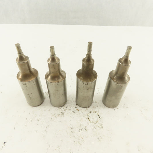 .193 Round Hole Punch CNC Turret For 1.0625 Holder Lot Of 4