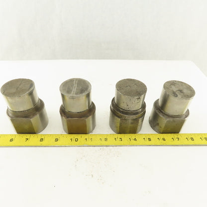 2.000 Round Hole CNC Turret Punch For 2.500 Holder Lot Of 4