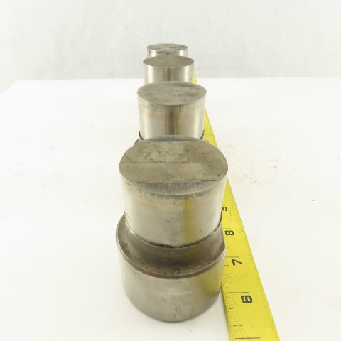 2.000 Round Hole CNC Turret Punch For 2.500 Holder Lot Of 4
