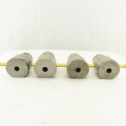 2.000 Round Hole CNC Turret Punch For 2.500 Holder Lot Of 4
