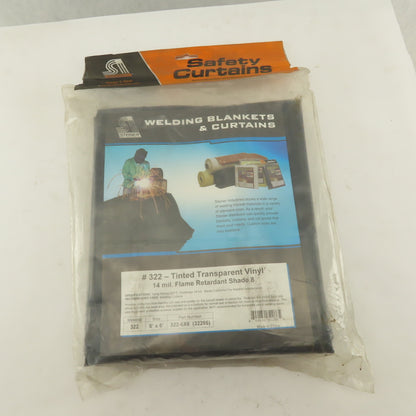 Steiner 322-6X6 Tinted Transparent Vinyl 14 mil. Flame Retardant Curtain 6' x 6'