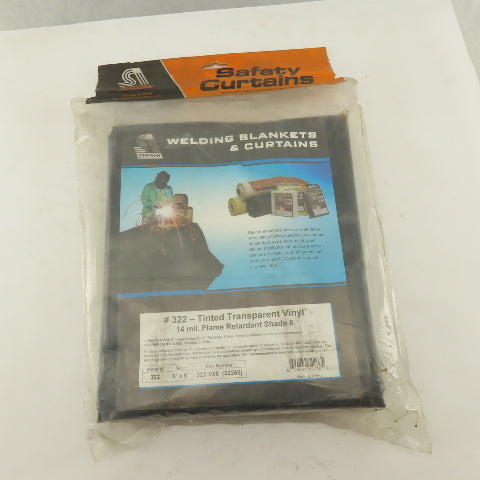 Steiner 322-6X6 Tinted Transparent Vinyl 14 mil. Flame Retardant Curtain 6' x 6'