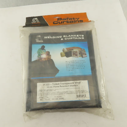 Steiner 322-6X6 Tinted Transparent Vinyl 14 mil. Flame Retardant Curtain 6' x 6'