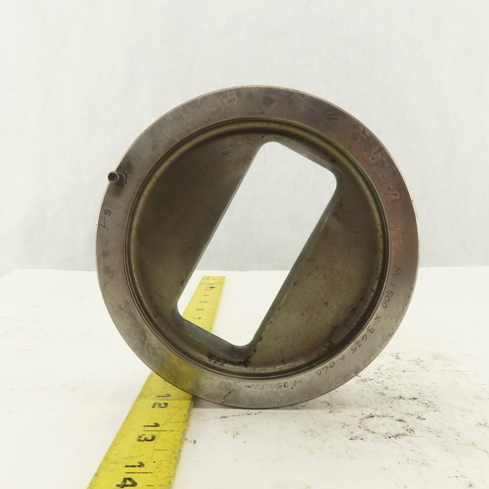 1.500 X 3.625  +.060 Rounded Square CNC Turret Die .250 Radius 5.250 Holder