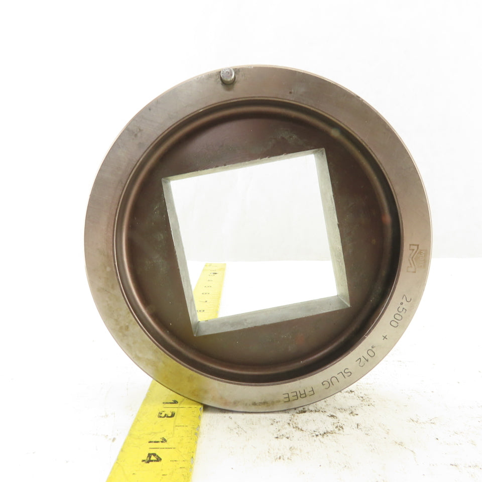 Mate 2.500 +.012 Square Hole CNC Turret Punch Die Slug Free For 5.250 Holder