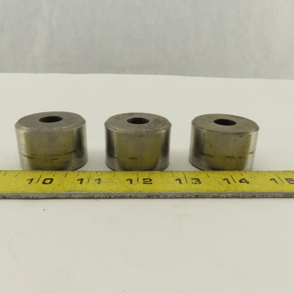 .500 +.030 Round Hole CNC Turret Punch Die Slug Free For 1.5625 Holder Lot Of 3