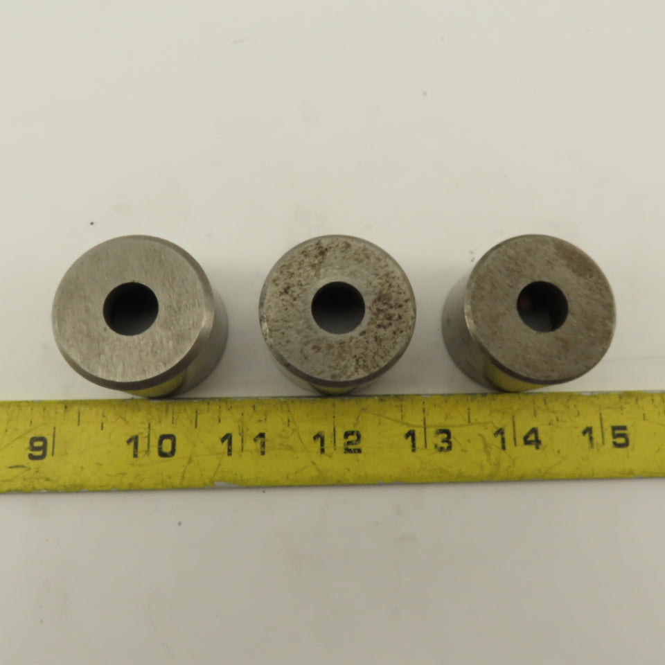 .500 +.030 Round Hole CNC Turret Punch Die Slug Free For 1.5625 Holder Lot Of 3