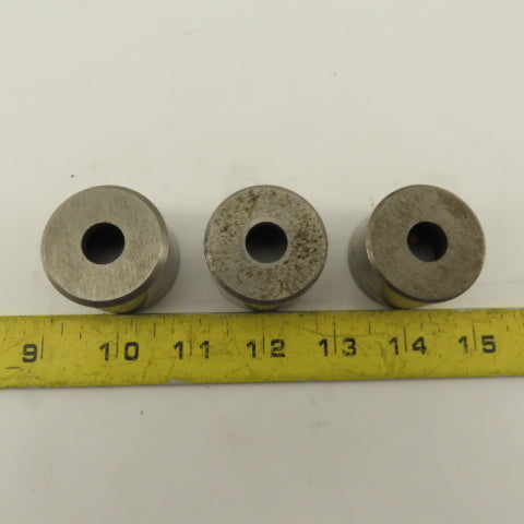 .500 +.030 Round Hole CNC Turret Punch Die Slug Free For 1.5625 Holder Lot Of 3