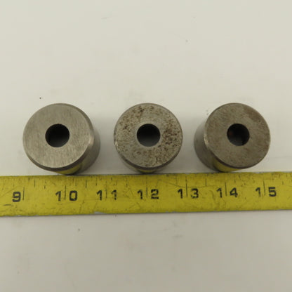 .500 +.030 Round Hole CNC Turret Punch Die Slug Free For 1.5625 Holder Lot Of 3
