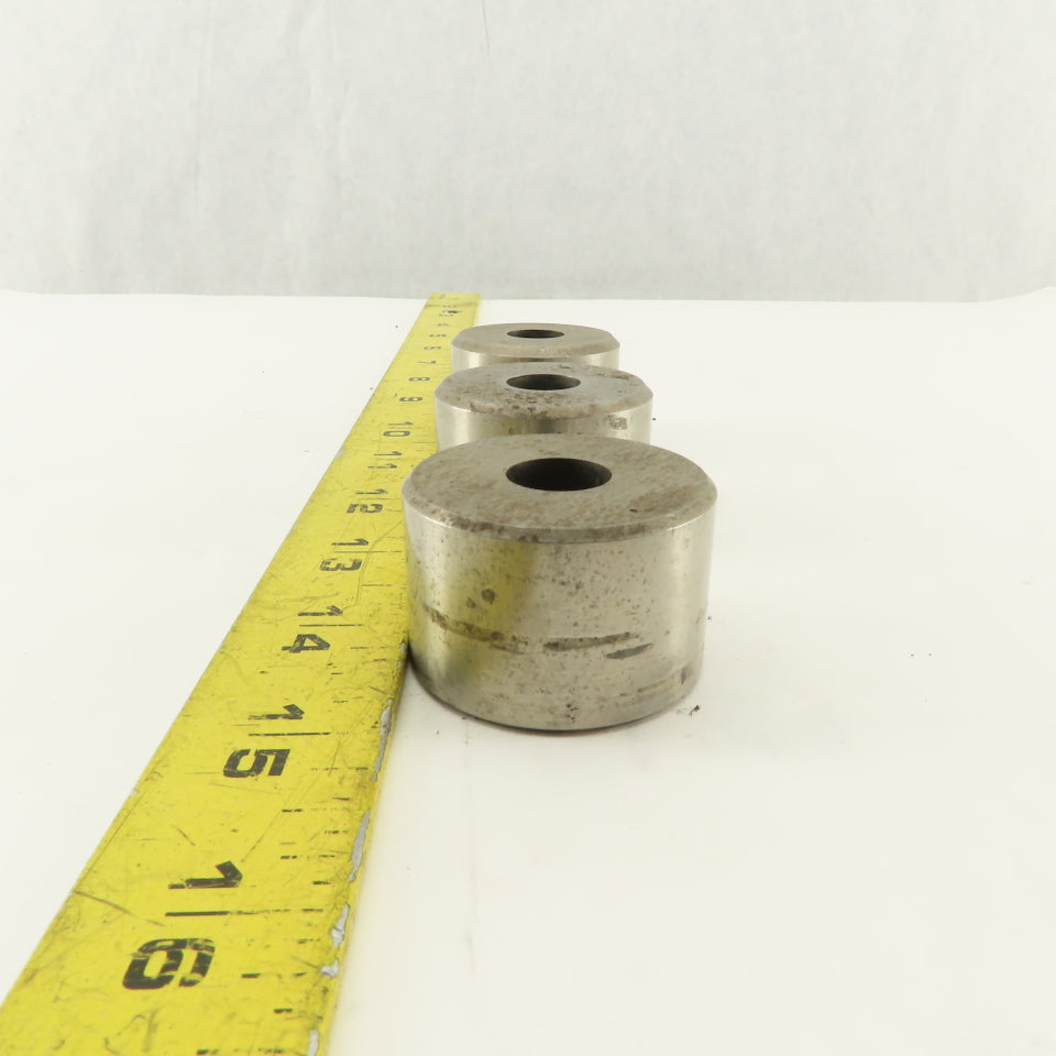 .500 +.030 Round Hole CNC Turret Punch Die Slug Free For 1.5625 Holder Lot Of 3