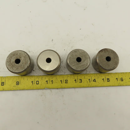 .323+.030 Round Hole CNC Turret Punch Die For 1.5625 Holder Lot Of 4