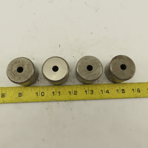 .323+.030 Round Hole CNC Turret Punch Die For 1.5625 Holder Lot Of 4