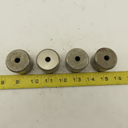 .323+.030 Round Hole CNC Turret Punch Die For 1.5625 Holder Lot Of 4