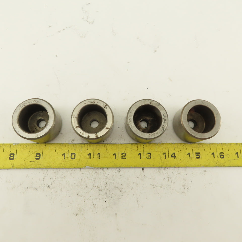 .323+.030 Round Hole CNC Turret Punch Die For 1.5625 Holder Lot Of 4