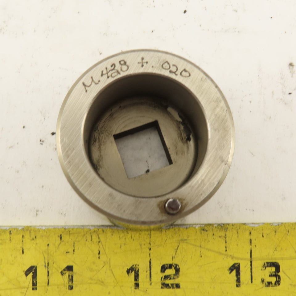 .438 +.020 Square Hole CNC Turret Die For 1.5625 Holder