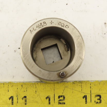 .438 +.020 Square Hole CNC Turret Die For 1.5625 Holder