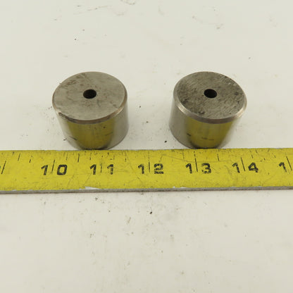 .250 +.030 Round Hole CNC Turret Punch Die Slug Free For 1.5625 Holder Lot Of 2