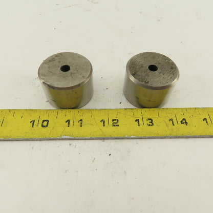 .250 +.030 Round Hole CNC Turret Punch Die Slug Free For 1.5625 Holder Lot Of 2