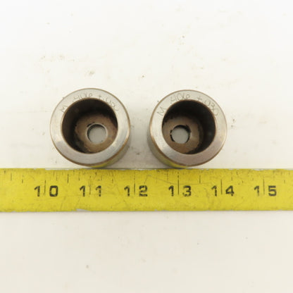 .406 +.030 Round Hole CNC Turret Punch Die Slug Relief For 1.562 Lot Of 2